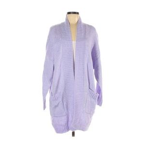 Aerie Easy Cardigan Garden Party Purple Sweater